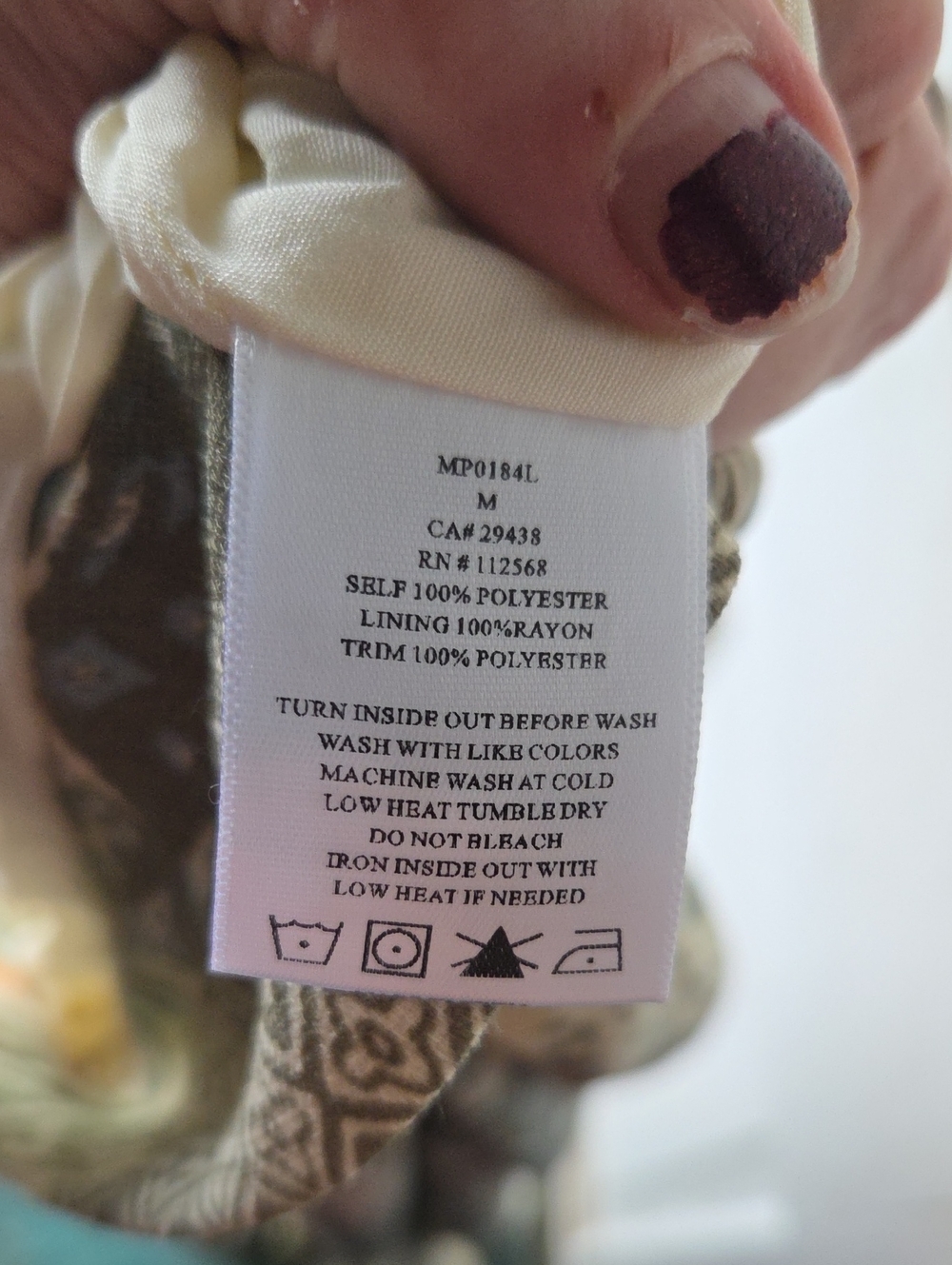 Miss Me Cream Floral Pants Size Medium Lace